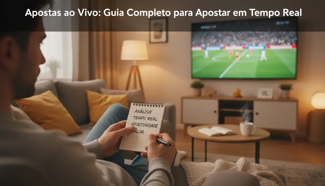 Pessoa a tomar notas enquanto assiste a um jogo de futebol na televisão