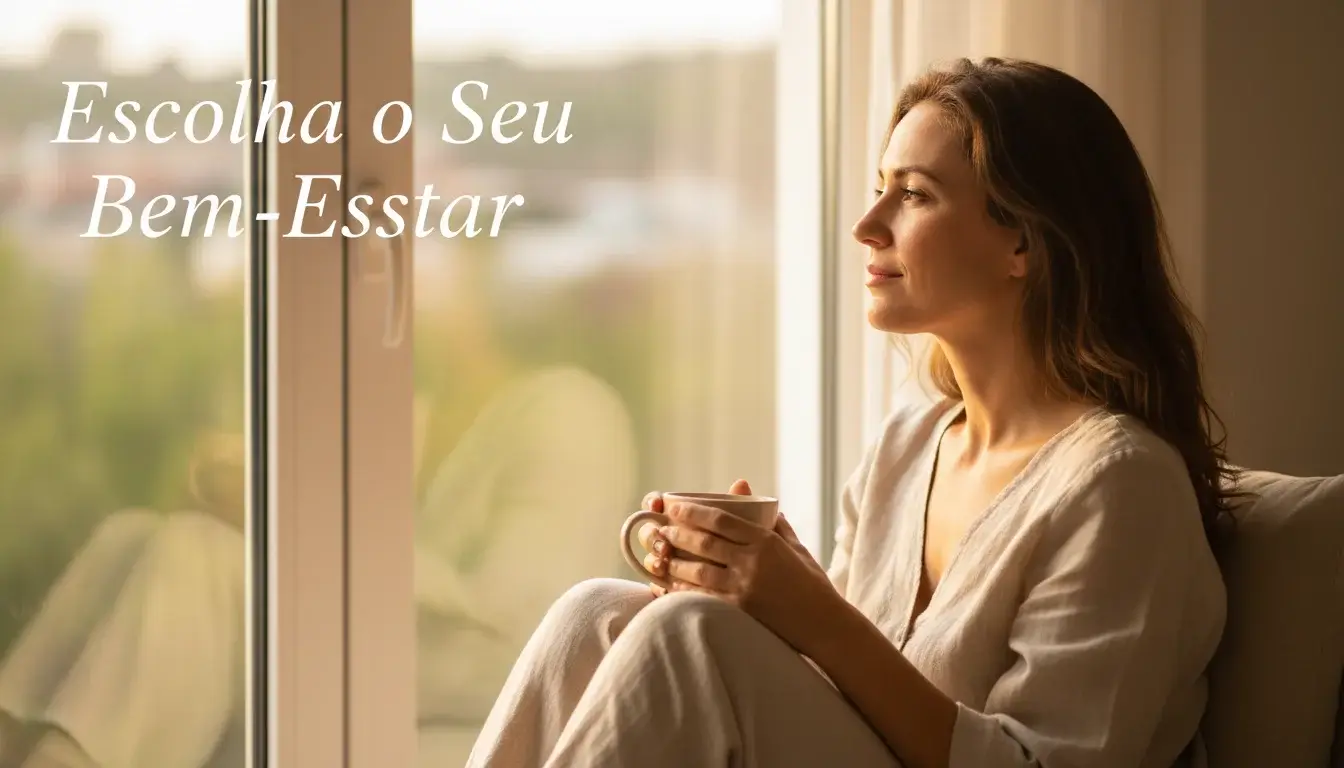 Pessoa em momento de reflexão junto a uma janela