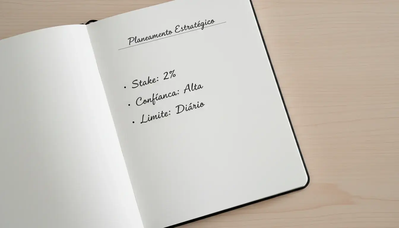 Caderno com anotações e listas organizadas
