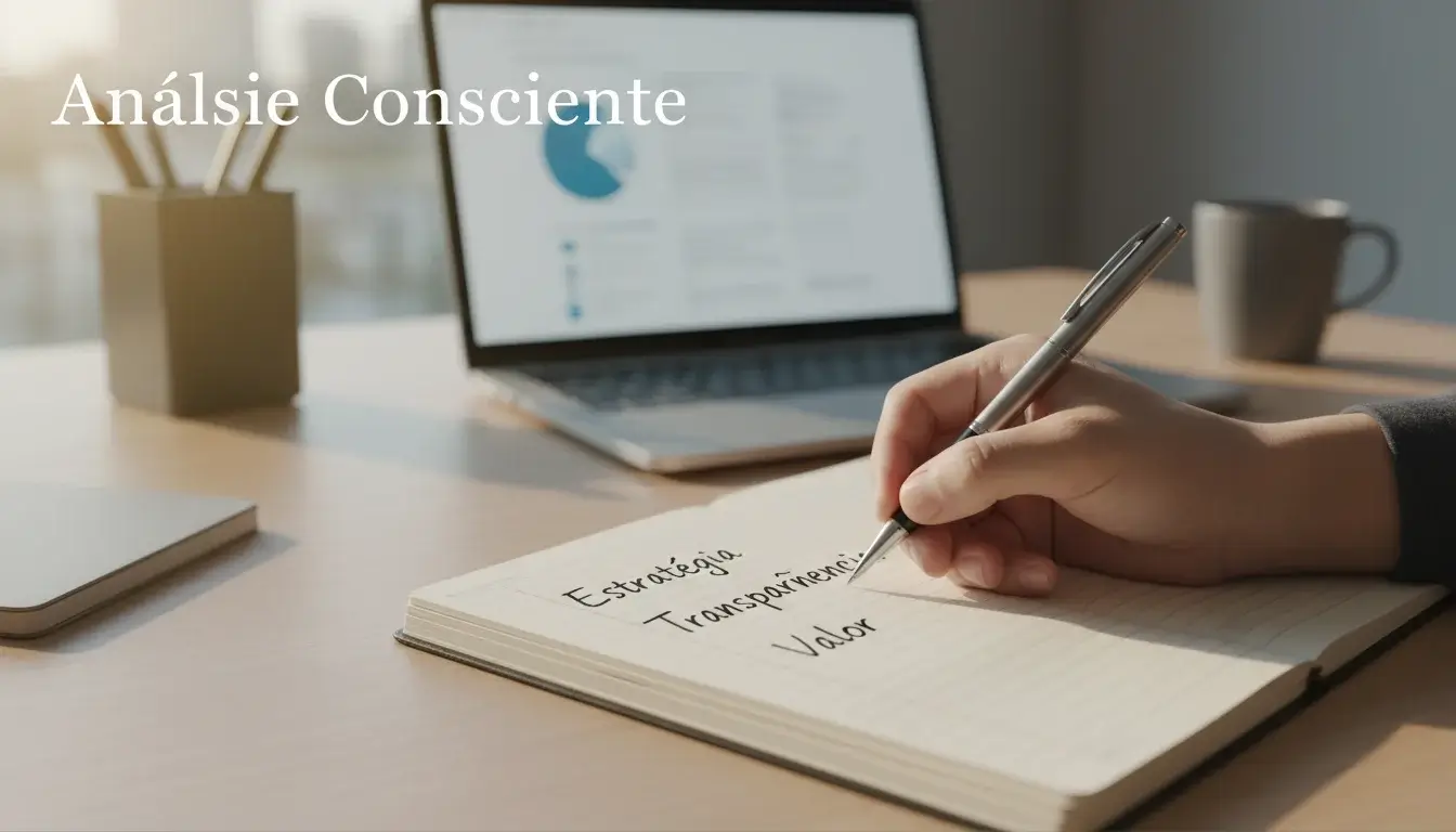 Pessoa a tomar notas num bloco enquanto olha para um ecrã