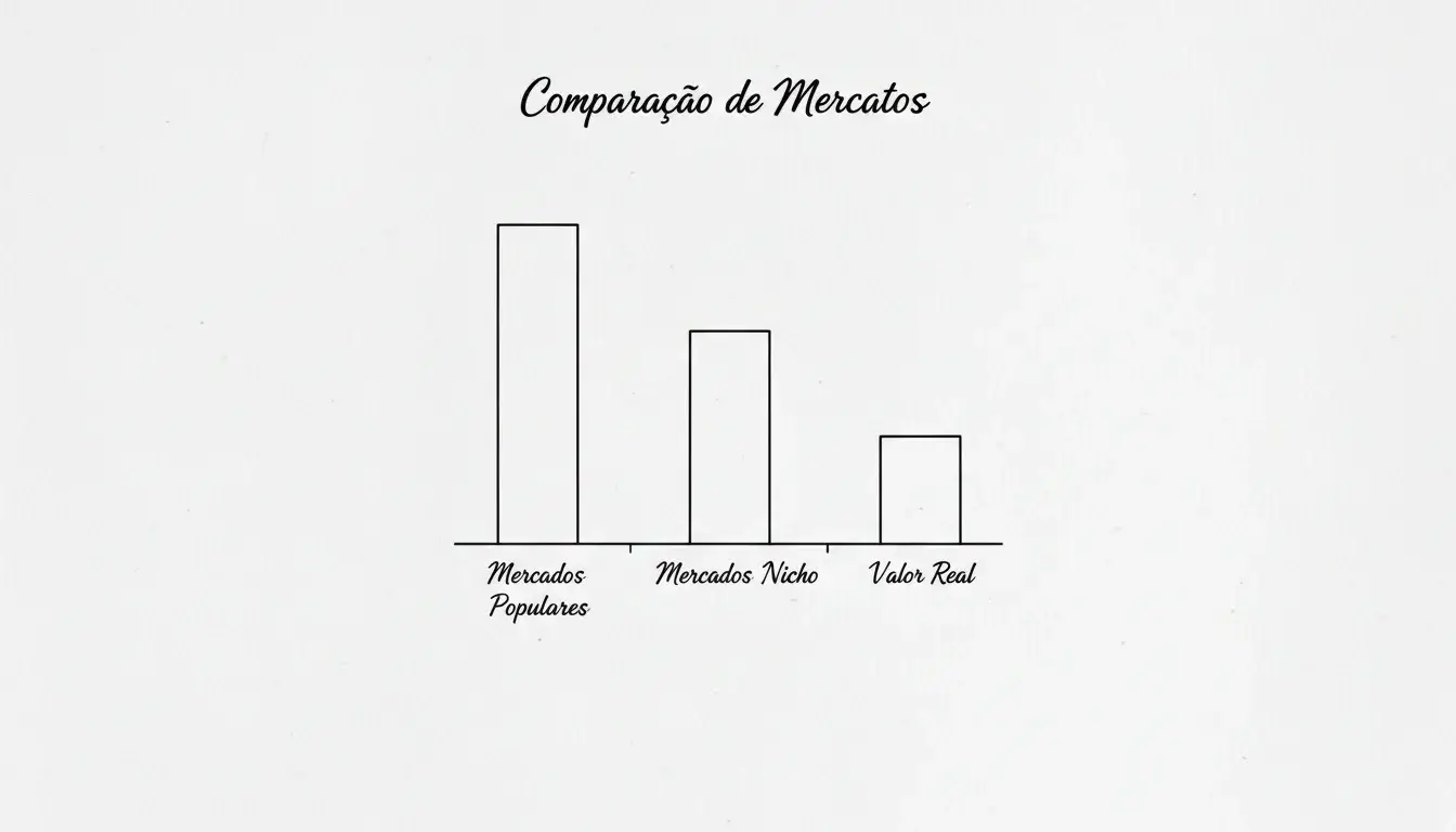 Gráfico simples desenhado à mão mostrando barras de diferentes alturas