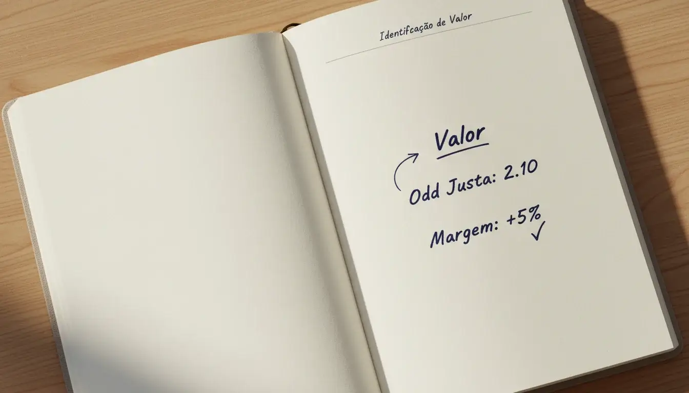 Caderno aberto com anotações e gráficos desenhados à mão